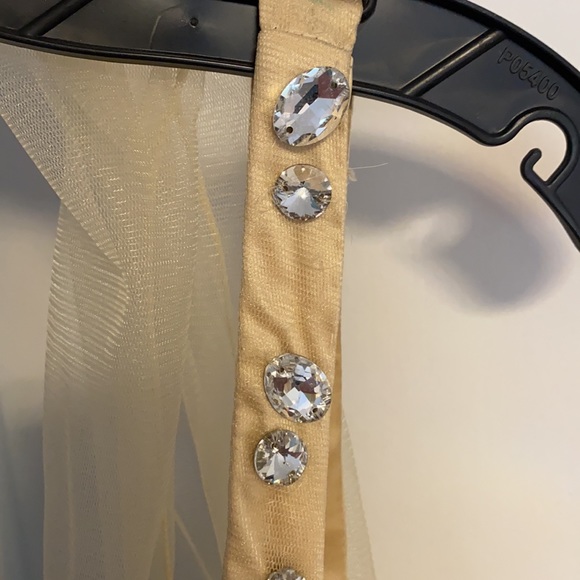 STUNNING RHINESTONE JOVANI MINIDRESS Sz 8 + sash - Picture 5 of 13